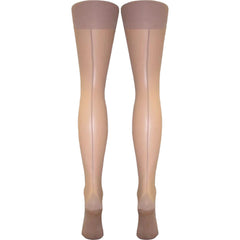 Stiletto Seam & Heel Stockings (XL) Made In Italy)