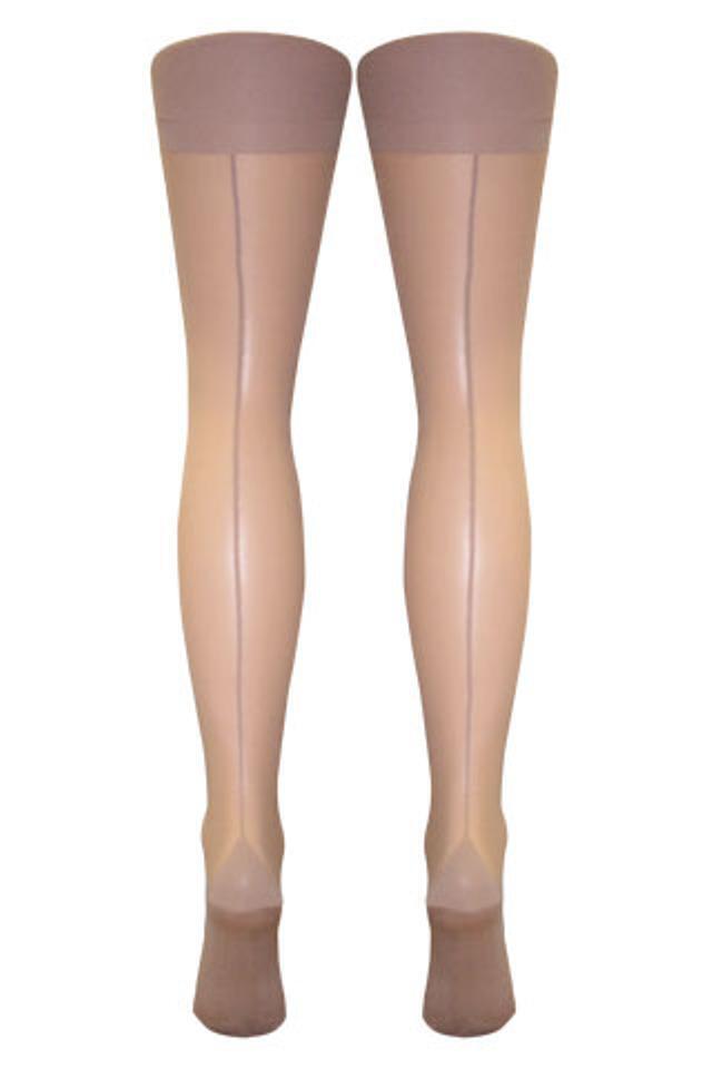 Stiletto Seam & Heel Stockings (XL) Made In Italy)
