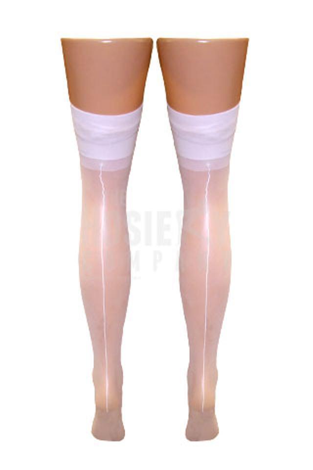 Stiletto Seam & Heel Stockings (XL) Made In Italy)