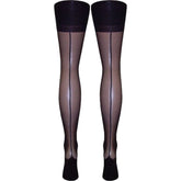 Stiletto Seam & Heel Stockings (XL) Made In Italy)
