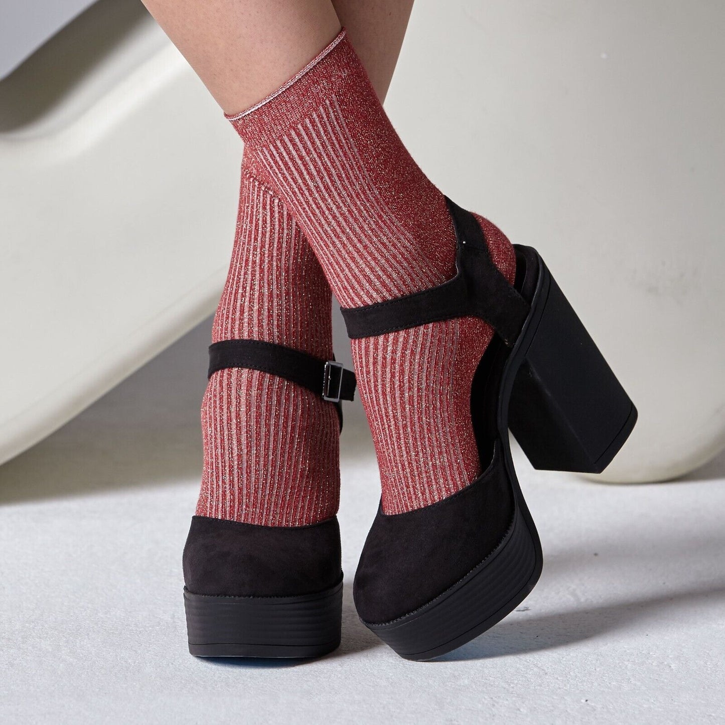 Gipsy Sparkle Lurex Socks 3 Colours Available (Made In Italy)