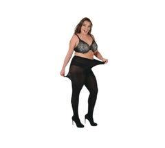 Pamela Mann Medias opacas con curvas de 90 deniers de talla grande