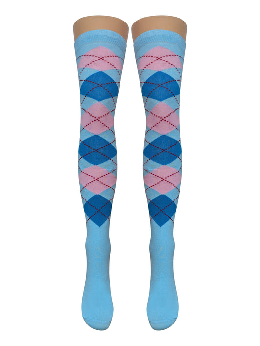 Argyle Over Knee Socks (Made In Italy) 11 Amazing Styles