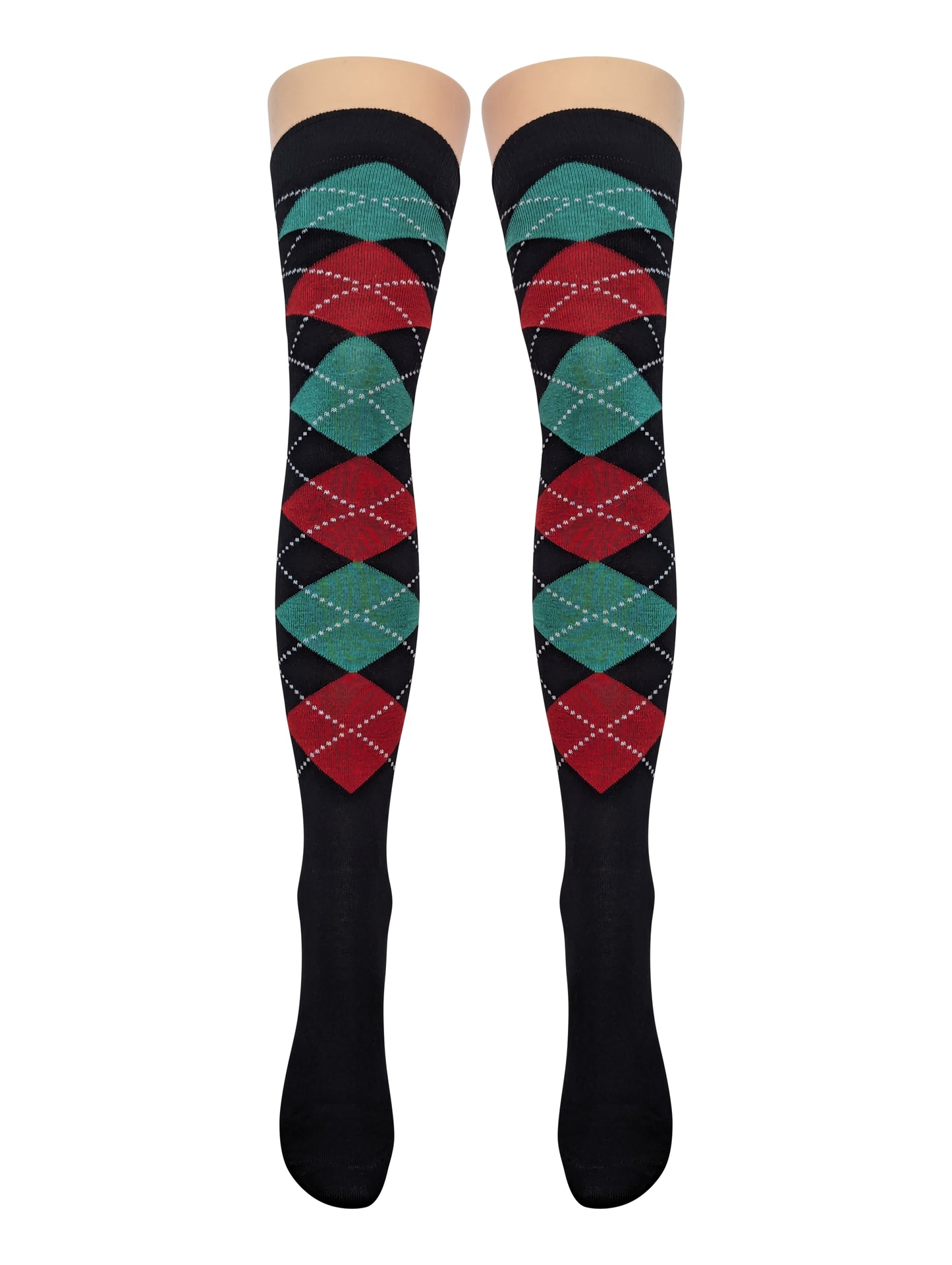 Argyle Over Knee Socks (Made In Italy) 11 Amazing Styles