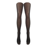 Chevron-Lurex-Strumpfhose