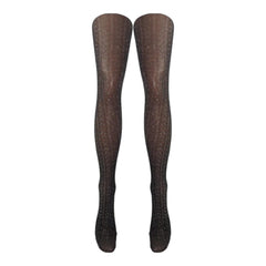 Chevron Lurex Tights