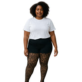 Grey Flower Lace Tights (Made In Italy)