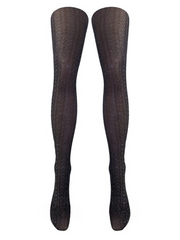 Chevron Lurex Tights