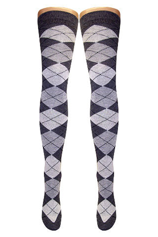 Argyle Over Knee Socks (Made In Italy) 11 Amazing Styles