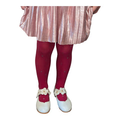 Berry Glittery Silver Stars Tights (Girls) 3 Age Sizes