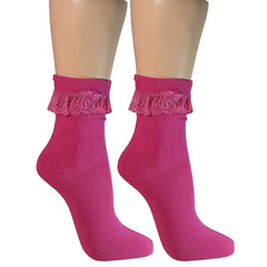 Lace Trim Ankle Bobby Socks