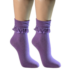 Lace Trim Ankle Bobby Socks