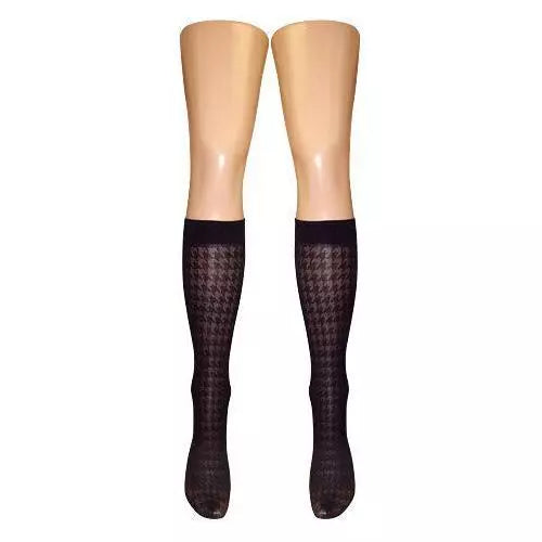 Fancy Pattern Ladies Knee High Pop Socks (Made In Italy)