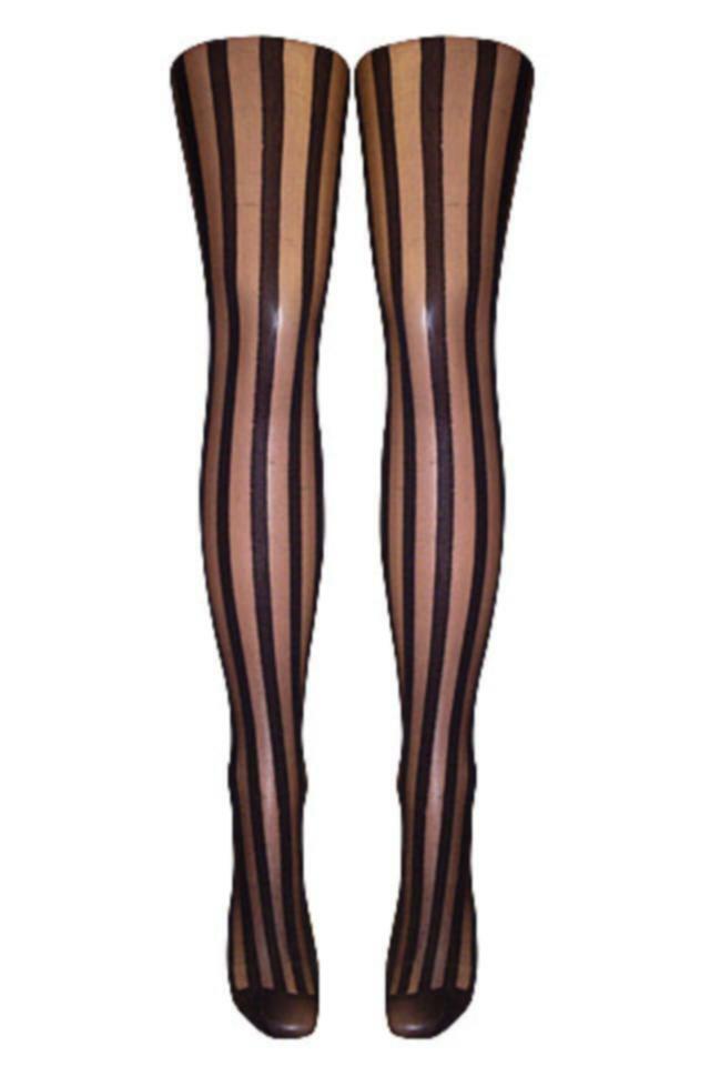 Vertical Stripe Tights (Made In Italy) – SilverLegs