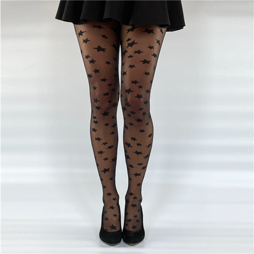 Gipsy Sheer Star Tights – Silver Legs Hosiery