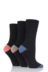 3 Paar Damen-Socken mit sanftem Griff (verschiedene Modelle), Größe 4–8