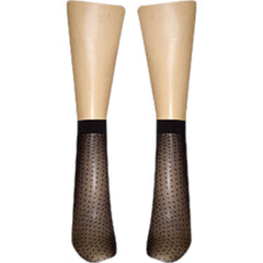 Fancy Pattern Ladies Ankle Socks (Made In Italy)