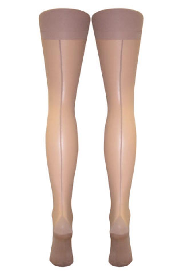 Stiletto Seam & Heel Stockings (XL) Made In Italy)