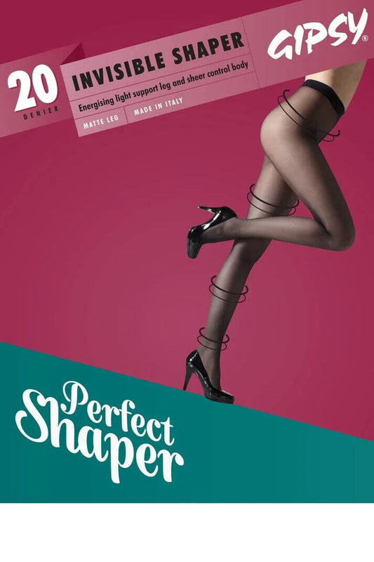 Gipsy 20 Denier Invisible Top Shaper Tights (Made In Italy)