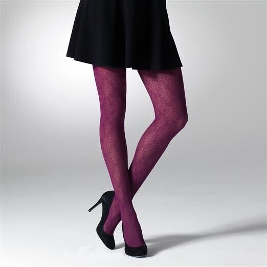 Gipsy Venice Lace Tights (Made In Italy) Plum