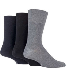 3 Paar Herrensocken mit sanftem Griff (verschiedene Ausführungen), Größe 6–11
