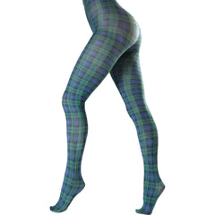 Strumpfhose mit schottischem Tartan-/Argyle-Print, erhältlich in 2 Ausführungen (hergestellt in Italien)