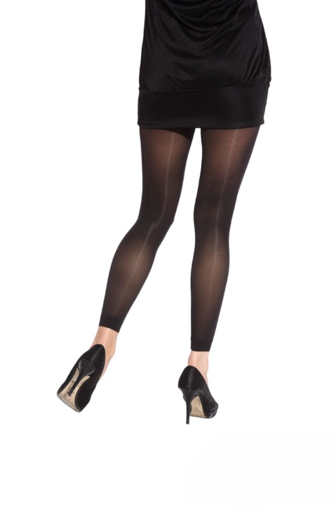 Silver Legs 50 Denier Semi-Opaque Footless Tights (Made In Italy)
