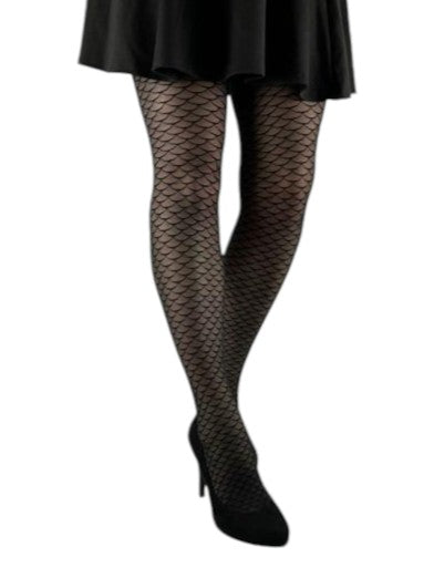 Mermaid Pattern Sheer Tights (Made In Italy)