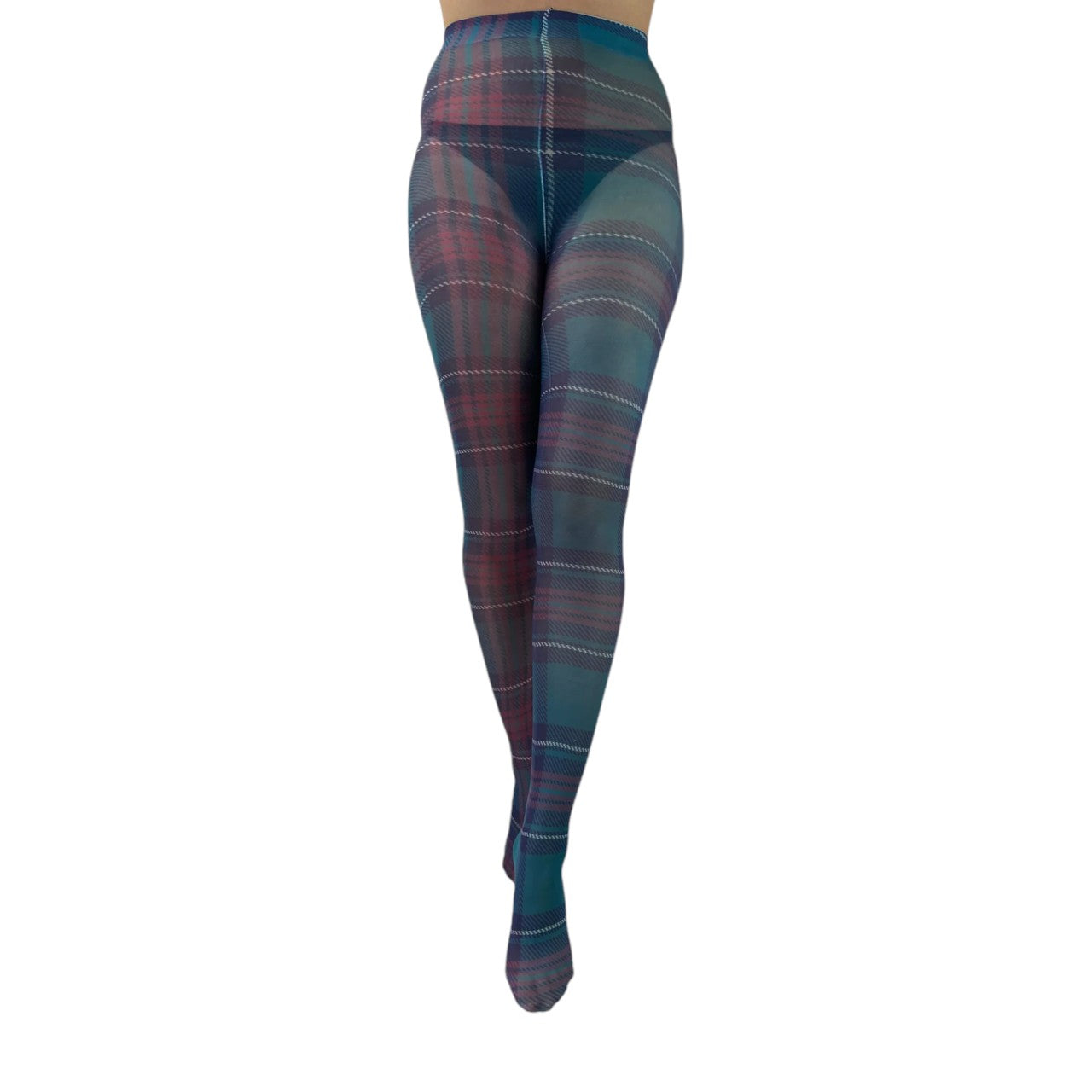 Scottish Tartan / Argyle Print Tights Available In 3 Styles (Made In Italy)