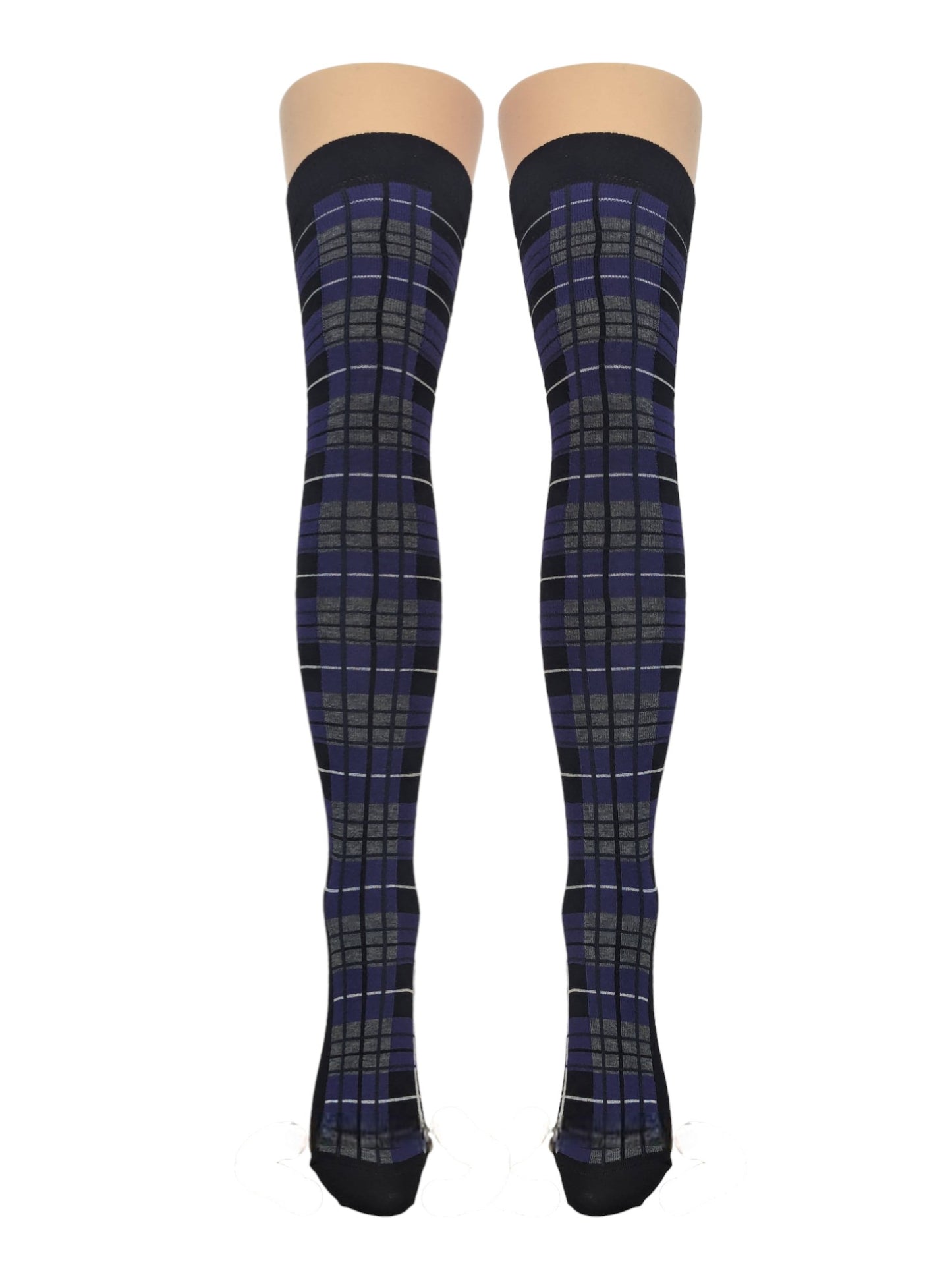 Tartan Over Knee Socks (Made In Italy)