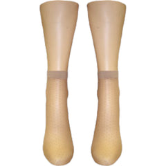 Fancy Pattern Ladies Ankle Socks (Made In Italy)