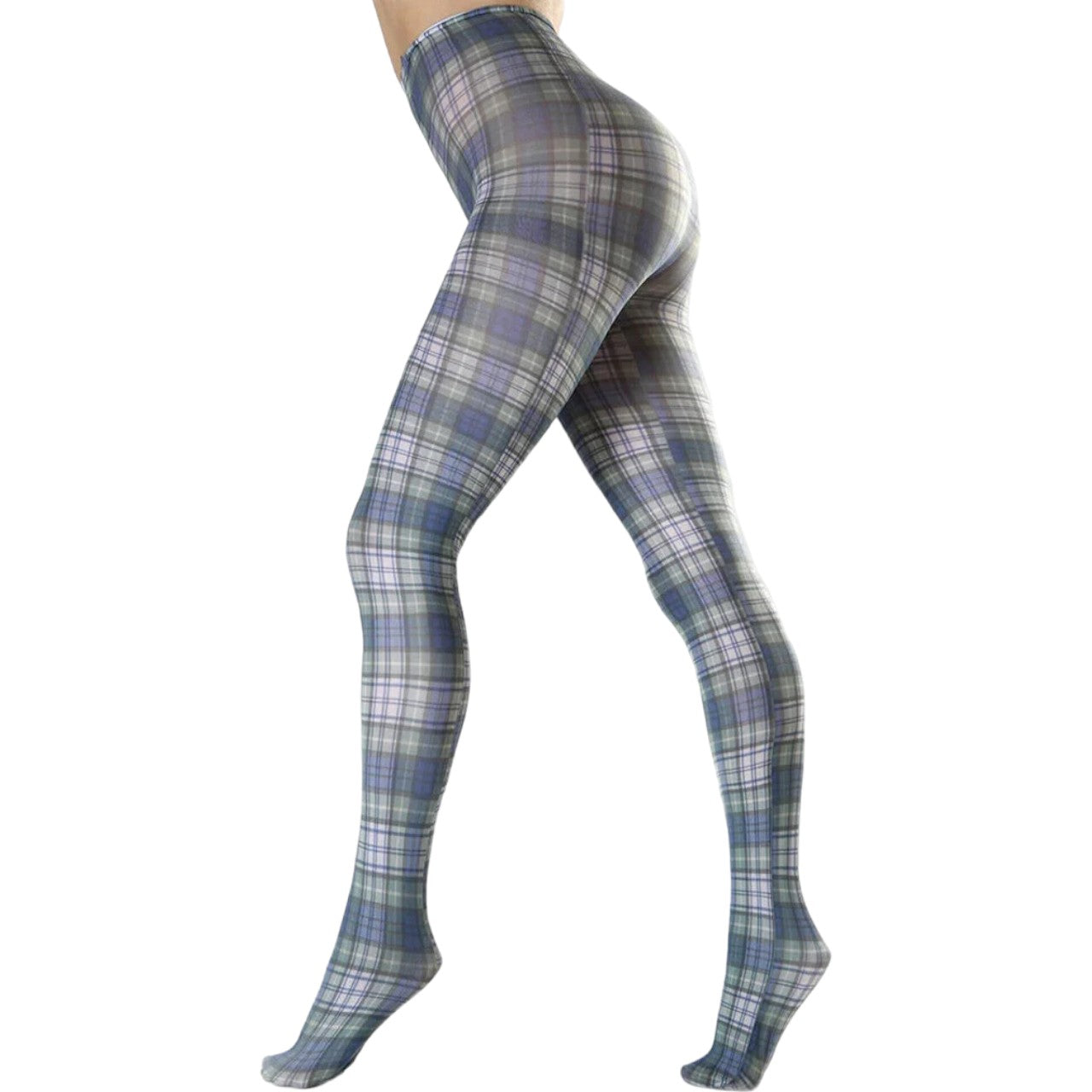 Scottish Tartan / Argyle Print Tights Available In 4 Styles (Made In Italy)