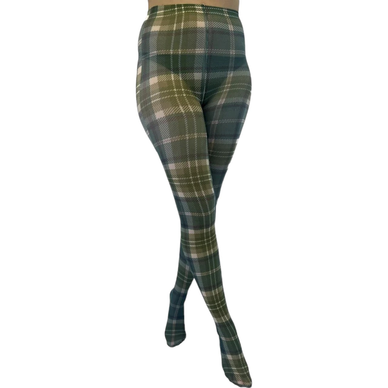 Scottish Tartan / Argyle Print Tights Available In 4 Styles (Made In Italy)