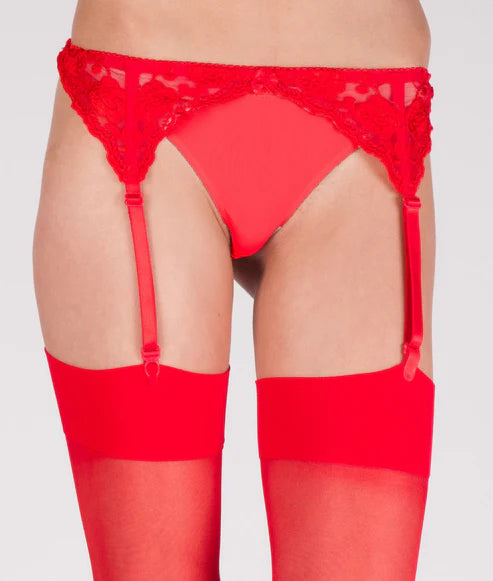 Narrow Lace Suspender Belts