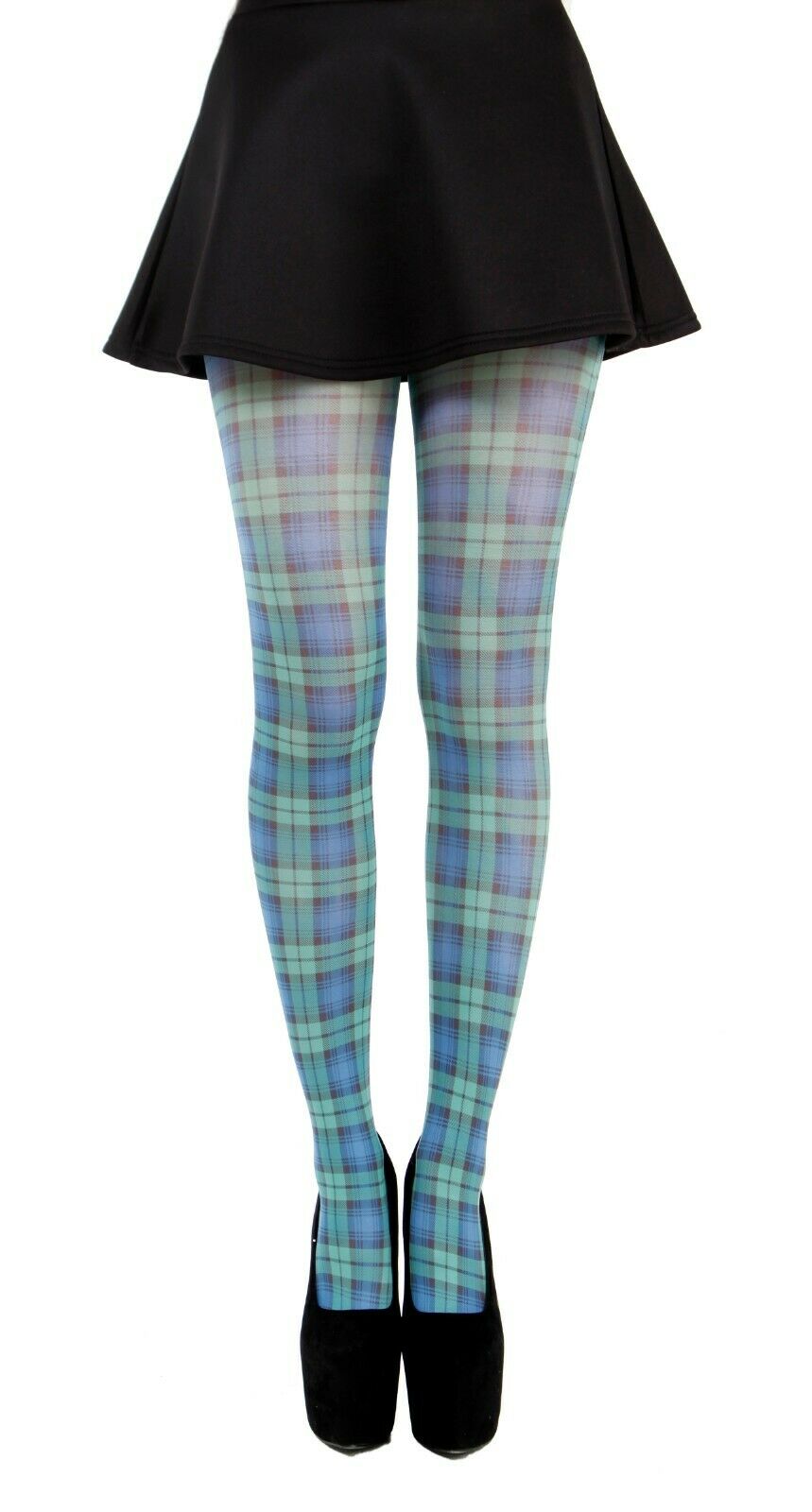 Scottish Tartan / Argyle Print Tights Available In 2 Styles (Made In Italy)