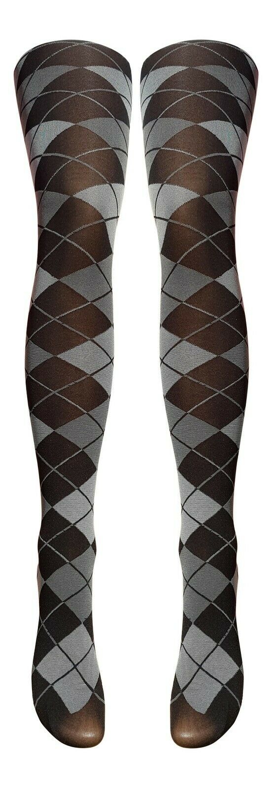 Scottish Argyle / Tartan Print Tights Available In 3 Styles (Made In Italy)