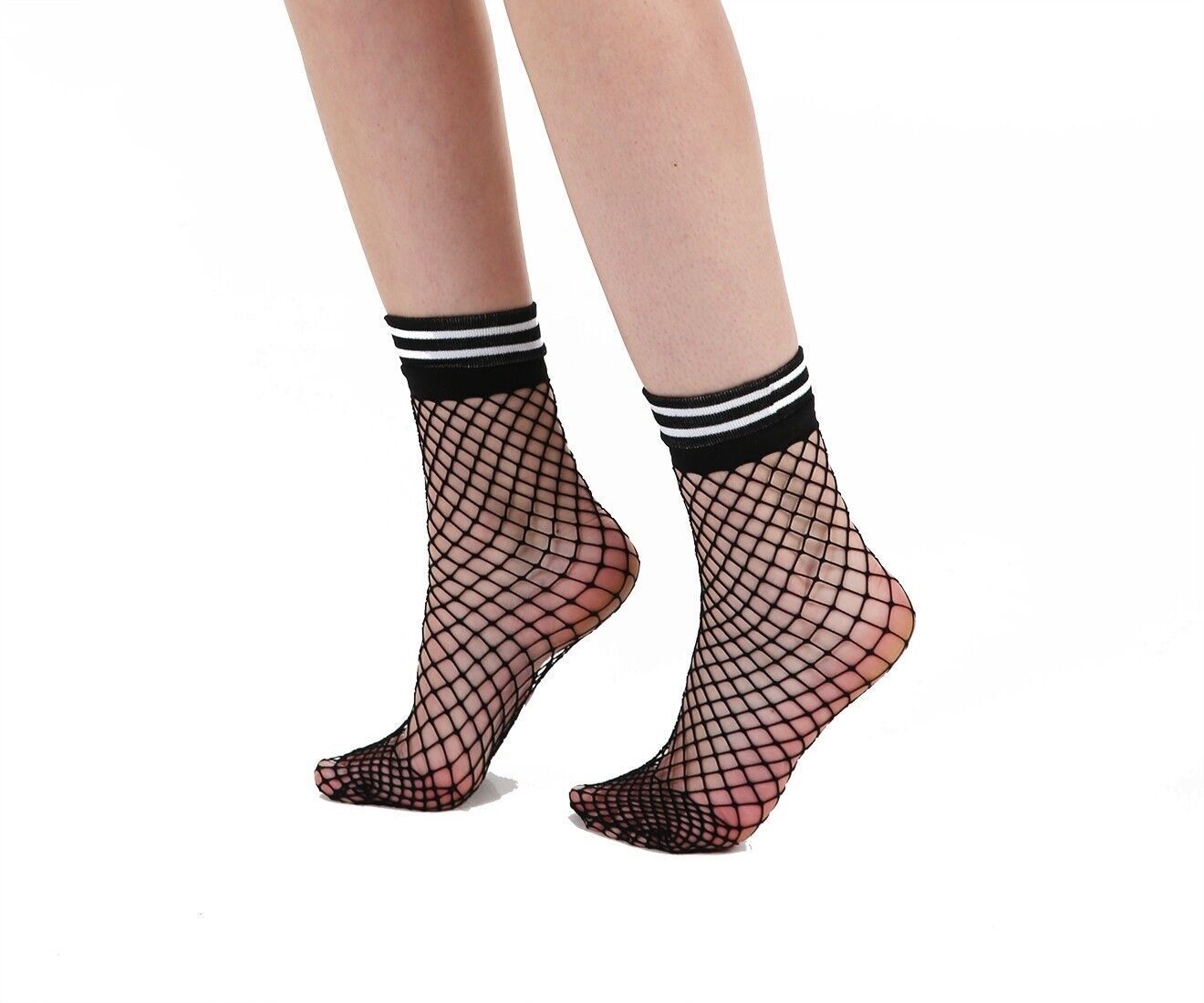 Fancy Pattern Ladies Ankle Socks (Made In Italy)