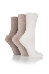 3 Paar Damen-Socken mit sanftem Griff (verschiedene Modelle), Größe 4–8