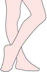 Medias de danza ballet de pie completo para niños (fabricadas en Italia)