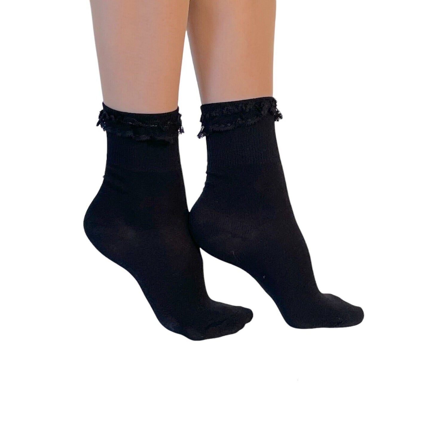 Gipsy Ruffle Top Ankle Socks (Made In Italy)
