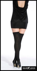 Schlichte Overknee-Socken (hergestellt in Italien)
