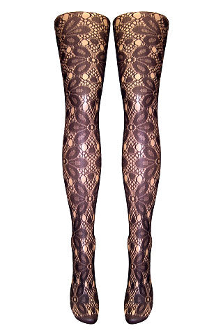 Big Flower Lace Tights